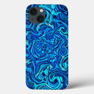 Blaue Töne Abstrakt flüssig Case-Mate iPhone Hülle