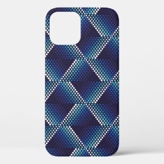 Blaue Töne Geometrisches Muster Case-Mate iPhone Hülle