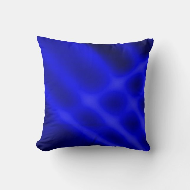 Blaue Töpfe Lichtstrahlen Kunst Design Kissen (Vorderseite)