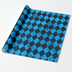Blaue Totenköpfe und Sonnenblumen-Serie Design 13 Geschenkpapier