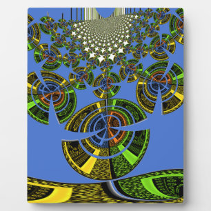 Blaue Tradition Fotoplatte