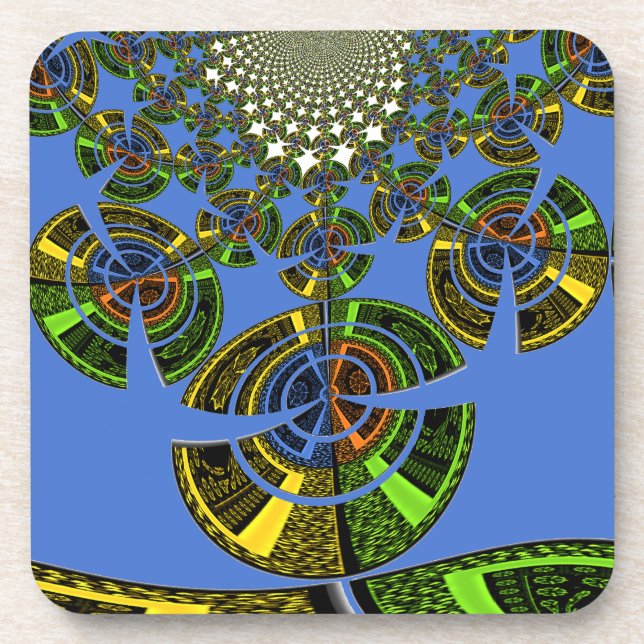 Blaue Tradition Getränkeuntersetzer (Vorderseite)