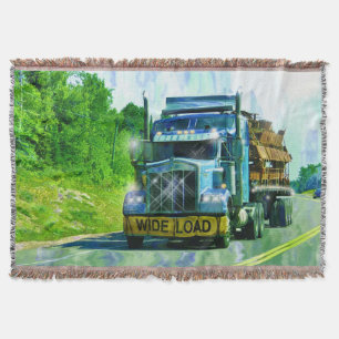 Blaue Tragfläche für Lkw-Liebhaber Kunst Decke