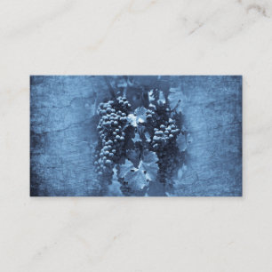 Blaue Trauben Vintage Gips Visitenkarte