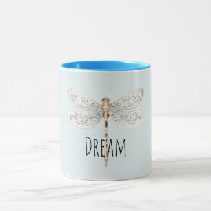 Blaue Traum Libelle Tasse