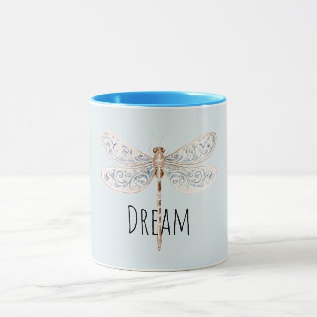 Blaue Traum Libelle Tasse (Zentrum)
