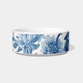 Blaue Träume | Florale Wassermalerei Chinoiserie Napf