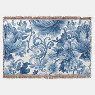 Blaue Träume Florale Wassermalerei Chinoiserie W Decke