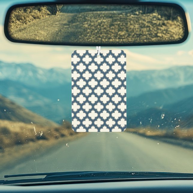 Blaue Trellis, Gitter, Quatrefolie Autolufterfrischer (Von Creator hochgeladen)