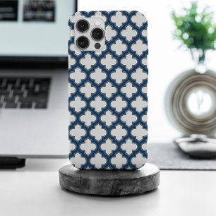 Blaue Trellis, Gitter, Quatrefolie Case-Mate iPhone Hülle