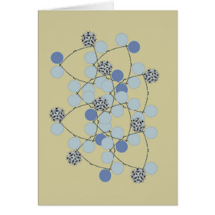 Blaue Tri Flitter-Karte