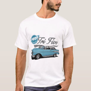 Blaue Tri fünf T-Shirt