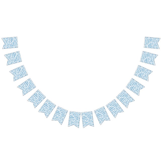 Blaue Triangle-Muster Jagdfahnen - Moderne Dekorat Wimpelkette (Alle)