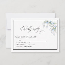 Blaue Trichterwinde RSVP-Karte RSVP Karte
