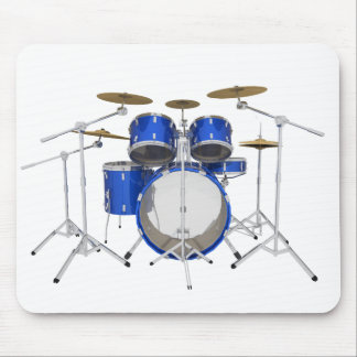 Blaue Trommel-Ausrüstung: Mousepad