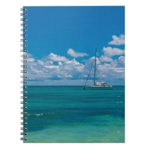 Blaue tropische Bucht-Seelandschaft Notizblock