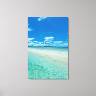 Blaue tropische Meereslandschaft, Palau Leinwanddruck