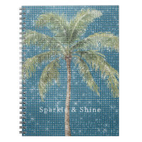 Blaue tropische Palme Funkeln 