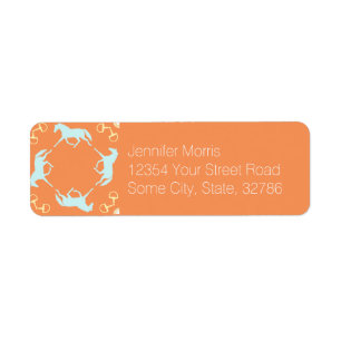 Blaue Trottoire-Pferde und Muster