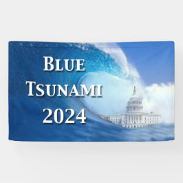 Blaue Tsunami-Wahl 2024 Banner