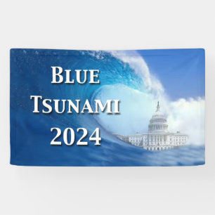 Blaue Tsunami-Wahl 2024 Banner