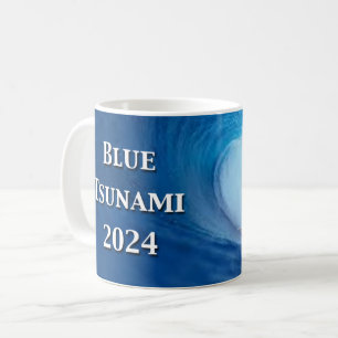 Blaue Tsunami-Wahl 2024 Kaffeetasse