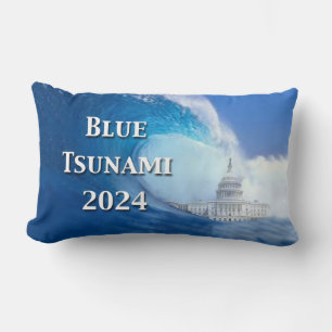 Blaue Tsunami-Wahl 2024 Lendenkissen