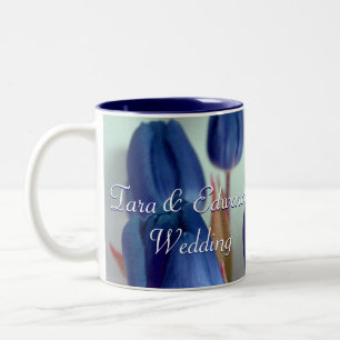 Blaue Tulips Zweifarbige Tasse