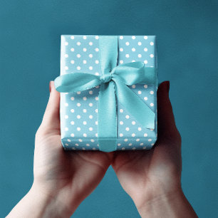 Blaue Tupfen Geschenkpapier