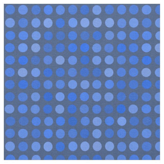 Blaue Tupfen Stoff (Nahaufnahme)