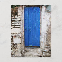 BLAUE TÜR Altstadt von Chania, Kreta Postkarte