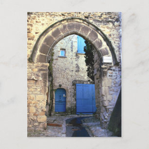 Blaue Türen Postkarte