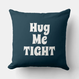 Blaue Typografie cool lustig Kissen