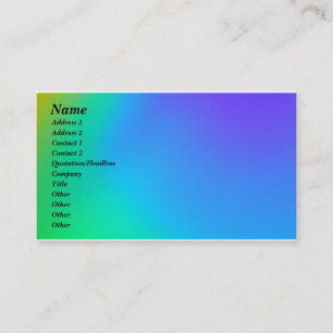 Blaue u. grüne Visitenkarte