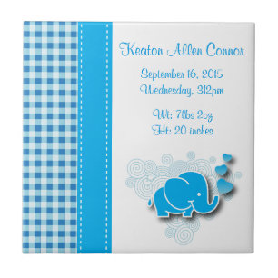 Blaue u. weiße karierte fliese