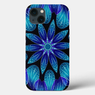 Blaue und Aquamarine Petals Mandala Case-Mate iPhone Hülle