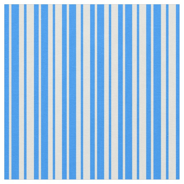 Blaue und Beige Streifen/Linienmuster Stoff (Nahaufnahme)