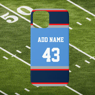 Blaue und blaue Sportstreifen Case-Mate iPhone Hülle