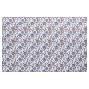 Blaue und braune Hipster-Ziegen - GetYerGoat™ Stoff