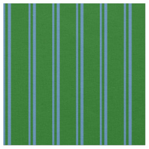 Blaue und dunkelgrüne Streifen/Linienmuster Stoff