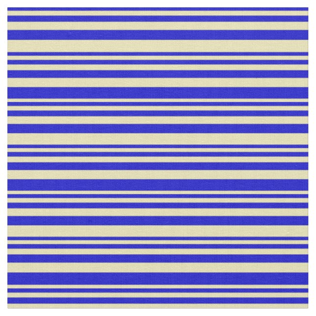 Blaue und farbige Streifen/Linienmuster Stoff (Nahaufnahme)