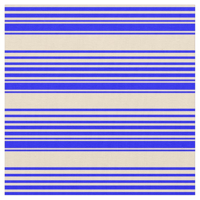 Blaue und farbige Streifen Stoff (Nahaufnahme)