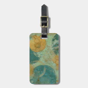 Blaue und gelbe Kreise Gepäckanhänger