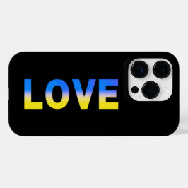 Blaue und Gelbe LIEBE Frieden in der Ukraine Inspi Case-Mate iPhone 14 Pro Hülle