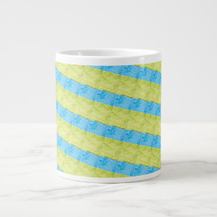 blaue und gelbe Paletten Jumbo-Tasse