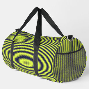 Blaue und gelbe Streifen Duffle Bag