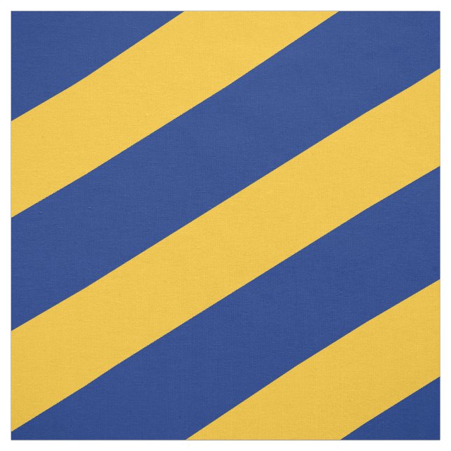 Blaue und gelbe Streifen Stoff (Muster)