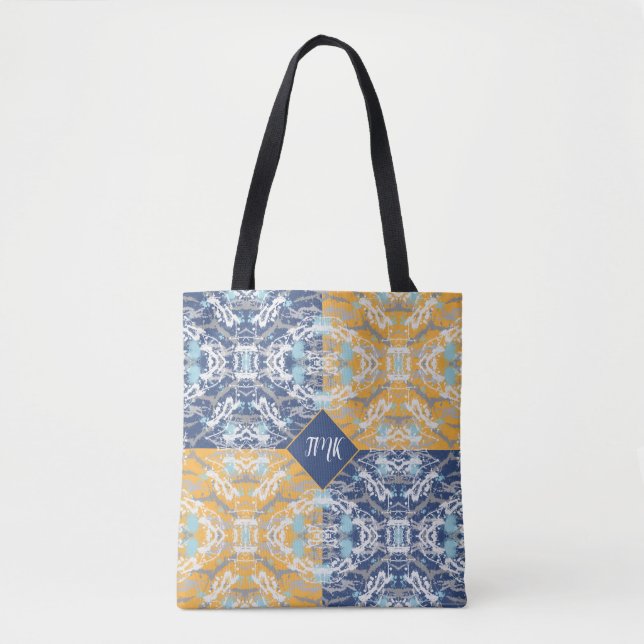 Blaue und gelbe Tasche (Vorderseite)
