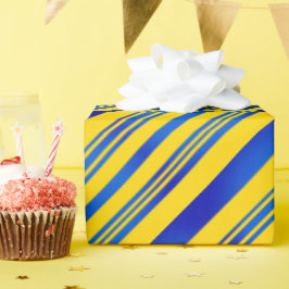 Blaue und Gelbe Ukraine Inspirationen Geschenkpapier