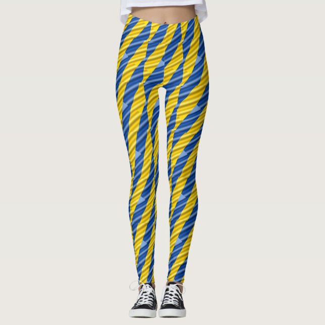 Blaue und Gelbe Ukraine inspirieren zum Frieden im Leggings (Vorderseite)
